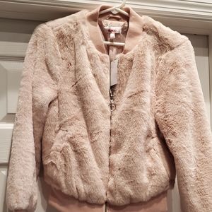 Light pink furry jacket